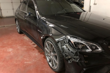 Ремонт передней стойки Mercedes E63 AMG - изображение 0