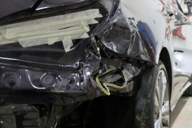 Ремонт заднего крыла Mercedes CLA - изображение 0