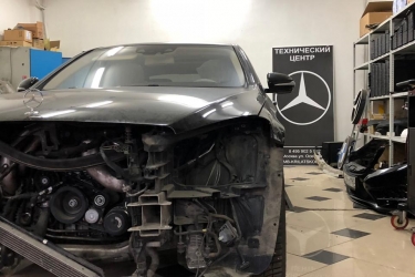 Ремонт заднего крыла Мерседес w222 - изображение 2